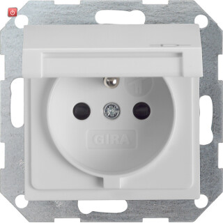 GIR488015 / Steckd. Erdstift KD + SH System 55 Grau m / EAN 4010337081173