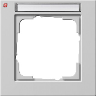 GIR109137 / Abdeckrahmen 1f BSF Gira E2 Grau m / EAN 4010337082590