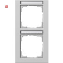 GIR110237 / Abdeckrahmen 2f senkr. BSF Gira E2 Grau m /...