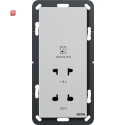 GIR2820015 / Rasiersteckd. 115 - 230 V System 55 Grau m /...