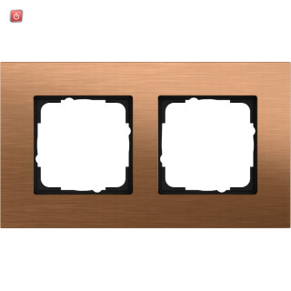 GIR21238 / Abdeckrahmen 2f Gira Esprit Bronze / EAN 4010337076957
