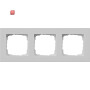 GIR213375 / Abdeckrahmen 3f flach Gira E2 Grau m / EAN 4010337077619