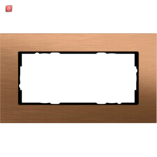 GIR100238 / Abdeckrahmen 2f o.M. Gira Esprit Bronze / EAN 4010337077077