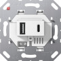 GIR234900 / USB-Spannungsvers. 2f Typ A/C Einsatz Weiß / EAN 4010337104681