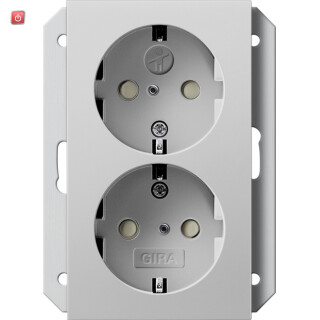 GIR2731015 / SCHUKO 2f SH f. UP-Dose 1f System 55 Grau m / EAN 4010337085256