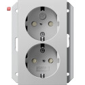 GIR2731015 / SCHUKO 2f SH f. UP-Dose 1f System 55 Grau m...