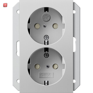 GIR2735015 / SCHUKO 2f SH f. UP-Dose 1,5f System 55 Grau m / EAN 4010337085294