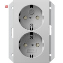 GIR2735015 / SCHUKO 2f SH f. UP-Dose 1,5f System 55 Grau...