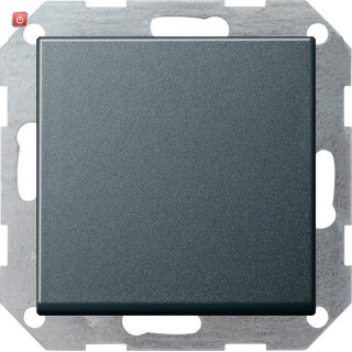 GIR12728 / Tastschalter Kreuz System 55 Anthrazit / EAN 4010337127284