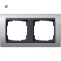 GIR21206 / Abdeckrahmen 2-fach anthrazit mit ZL Event...