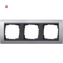 GIR21306 / Abdeckrahmen 3-fach anthrazit mit ZL Event...