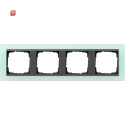 GIR21485 / Abdeckrahmen 4f Zwischenr. AN Gira Event Opak...