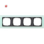 GIR21485 / Abdeckrahmen 4f Zwischenr. AN Gira Event Opak Mint / EAN 4010337214854