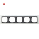 GIR21524 / Abdeckrahmen 5f Zwischenr. AN Gira Event Opak...