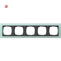 GIR21585 / Abdeckrahmen 5f Zwischenr. AN Gira Event Opak...