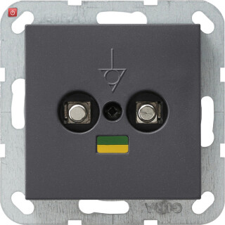 GIR40528 / Potenzialausgleich-Dose 2f System 55 Anthrazit / EAN 4010337405283