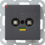 GIR40528 / Potenzialausgleich-Dose 2f System 55 Anthrazit / EAN 4010337405283