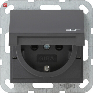 GIR41428 / Steckdose, anthrazit, Unterputz UP, 1 Fach, IP20 / EAN 4010337414285