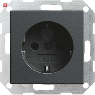 GIR45328 / Steckdose, anthrazit, Unterputz UP, 1 Fach, IP20 / EAN 4010337453284