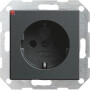 GIR45328 / Steckdose, anthrazit, Unterputz UP, 1 Fach, IP20 / EAN 4010337453284