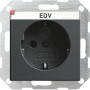 GIR46228 / Steckdose, anthrazit, Unterputz UP, 1 Fach, IP20 / EAN 4010337462286