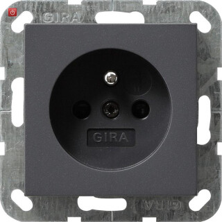 GIR48528 / Steckdose, anthrazit, Unterputz UP, 1 Fach, IP20 / EAN 4010337485285