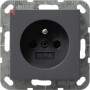 GIR48528 / Steckdose, anthrazit, Unterputz UP, 1 Fach, IP20 / EAN 4010337485285