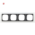 GIR21424 / Abdeckrahmen 4f Zwischenr. AN Gira Event Opak...