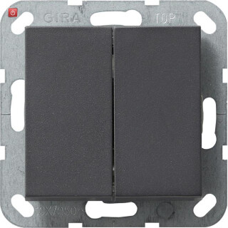 GIR12828 / Tastschalter Wechselsch. 2f System 55 Anthrazit / EAN 4010337128281