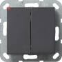 GIR12828 / Tastschalter Wechselsch. 2f System 55 Anthrazit / EAN 4010337128281