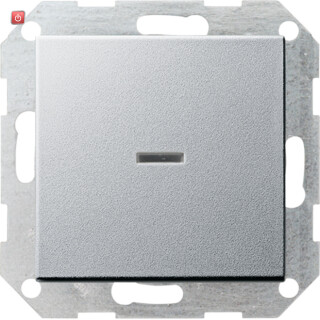 GIR12226 / Tast-Kontroll Aus 2-p System 55 F Alu / EAN 4010337122265