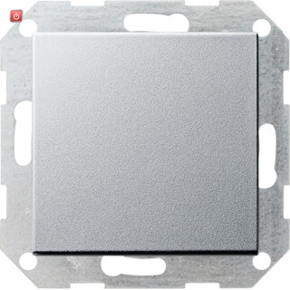 GIR12626 / Tast-Wechselschalter System 55 aluminium, 012626 / EAN 4010337126263