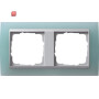 GIR21251 / Abdeckrahmen 2f Zwischenr. F Alu Gira Event Opak Mint / EAN 4010337212515