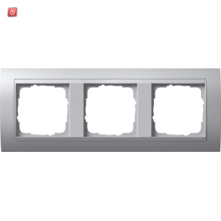 GIR21336 / Abdeckrahmen 3f Zwischenr. F Alu Gira Event F Alu / EAN 4010337213369