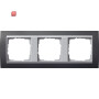 GIR21381 / Abdeckrahmen 3f Zwischenr. F Alu Gira Event Anthrazit / EAN 4010337213819