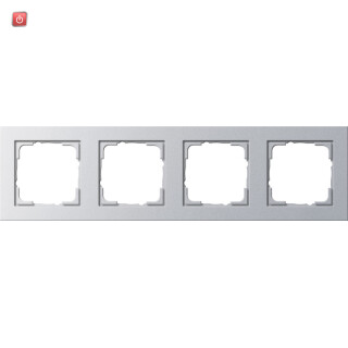 GIR21425 / Abdeckrahmen 4f Gira E2 F Alu / EAN 4010337214250