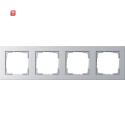GIR21425 / Abdeckrahmen 4f Gira E2 F Alu / EAN 4010337214250