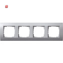 GIR21436 / Abdeckrahmen 4f Zwischenr. F Alu Gira Event F...