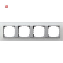GIR21450 / Abdeckrahmen 4f Zwischenr. F Alu Gira Event...