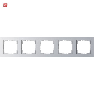 GIR21525 / Abdeckrahmen 5f Gira E2 F Alu / EAN 4010337215257