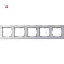 GIR21525 / Abdeckrahmen 5f Gira E2 F Alu / EAN 4010337215257