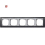 GIR21581 / Abdeckrahmen 5f Zwischenr. F Alu Gira Event Anthrazit / EAN 4010337215813