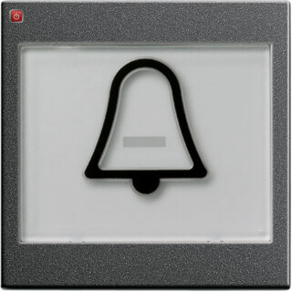 GIR21728 / Wippe BSF + Symb. Klingel groß tastbar System 55 Anthrazit / EAN 4010337217282