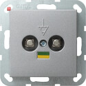 GIR40526 / Potenzialausgleich-Dose 2f System 55 F Alu /...