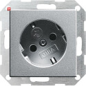 GIR41826 / Steckdose, Alu, Unterputz UP, 1 Fach, IP20 /...