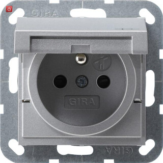 GIR48826 / Steckd. Erdstift KD + SH System 55 F Alu / EAN 4010337488262