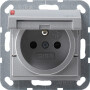 GIR48826 / Steckd. Erdstift KD + SH System 55 F Alu / EAN 4010337488262