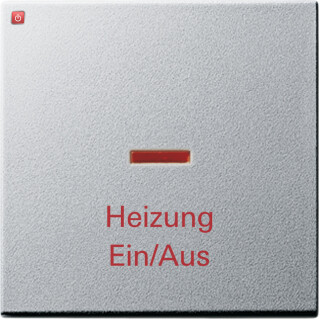 GIR67826 / Wippe Kontrollf. + Heizung Ein/Aus System 55 F Alu / EAN 4010337678267
