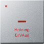 GIR67826 / Wippe Kontrollf. + Heizung Ein/Aus System 55 F Alu / EAN 4010337678267