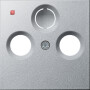 GIR86926 / Zwischenplatte Koaxial-Antennen Steckdose System 55 aluminium / EAN 4010337869269